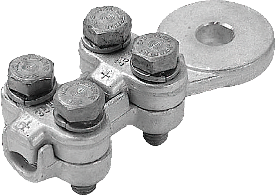 Zahnkabelschuh, Al 70 - 12, 2 Klemmdeckel