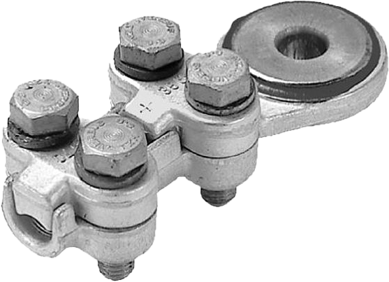 Zahnkabelschuh, Al/Cu 70 - 12, 2 Klemmdeckel