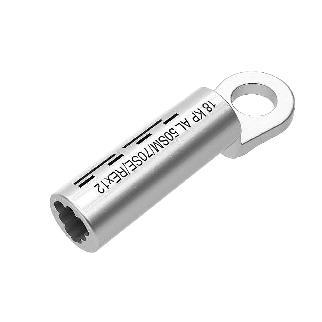 Compression cable lug DIN 46329 + Sector Hole, Al 70 - 10 - S, die-code: K22