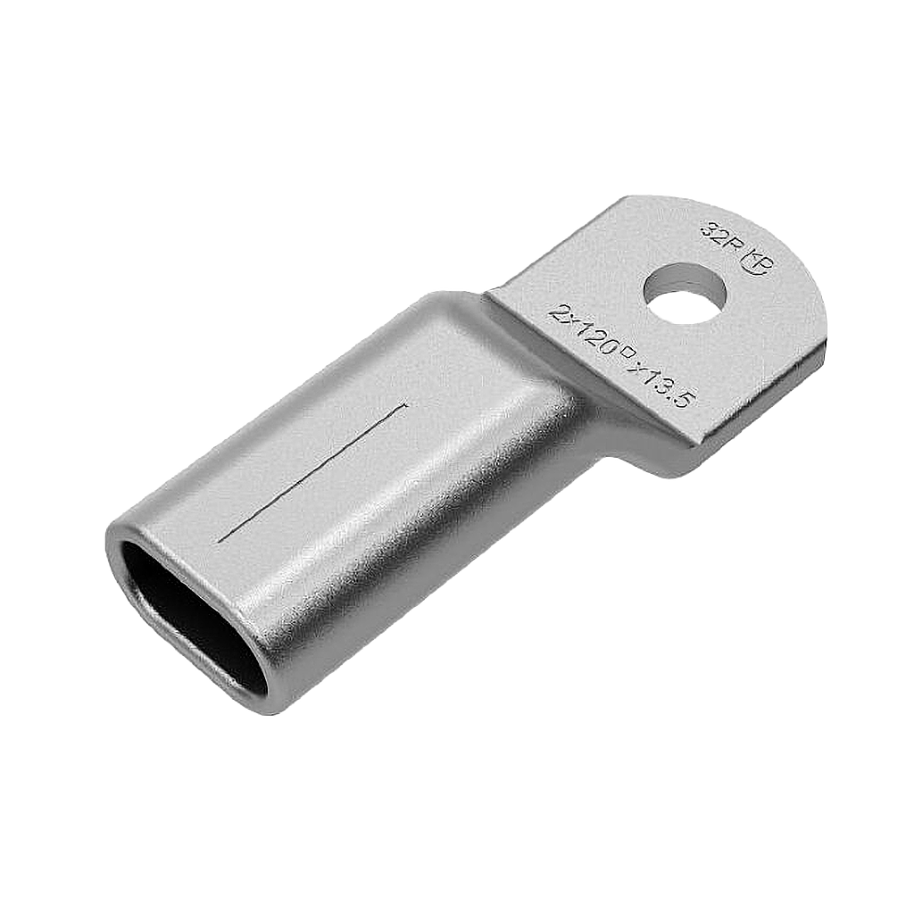 Twin compression cable lug cable lug Cu 2x50 - 12 - S, 22R
