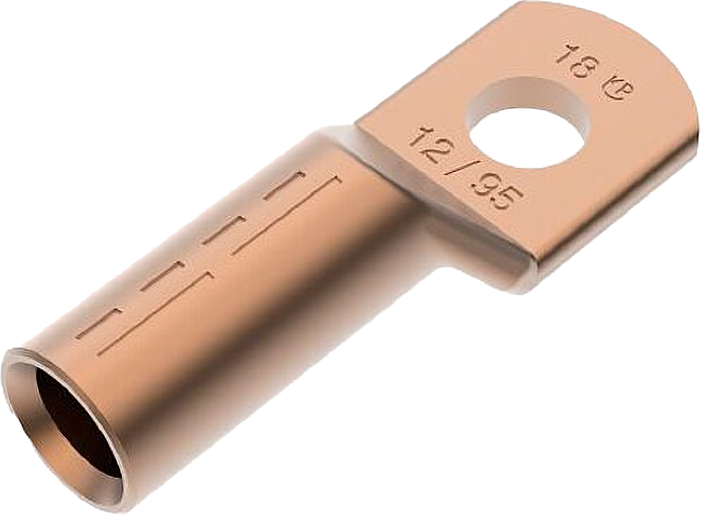 Compression cable lug DIN 46235, Cu 16 - 6, rm, die-code: K8
