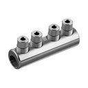 [332804202] NS-Schraubverbinder  Körper sn , mit Trennsteg, 25-95mm²re,se,rm,sm, 2 Schrauben: M14x1, SW6
