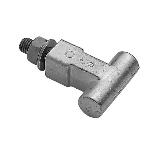 [360386001] T-Leiteranschlußbolzen  ø20mm  B=58mm Gewinde M12x28, Gesamtlänge: 86mm