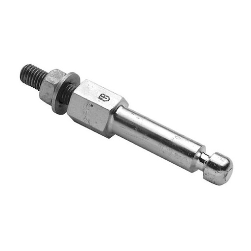 [360408003] Erdungs-Zylinderbolzen  nach DIN  48088 Teil 2 mit Ringnut, D=16 mm, LG=128 mm, M16